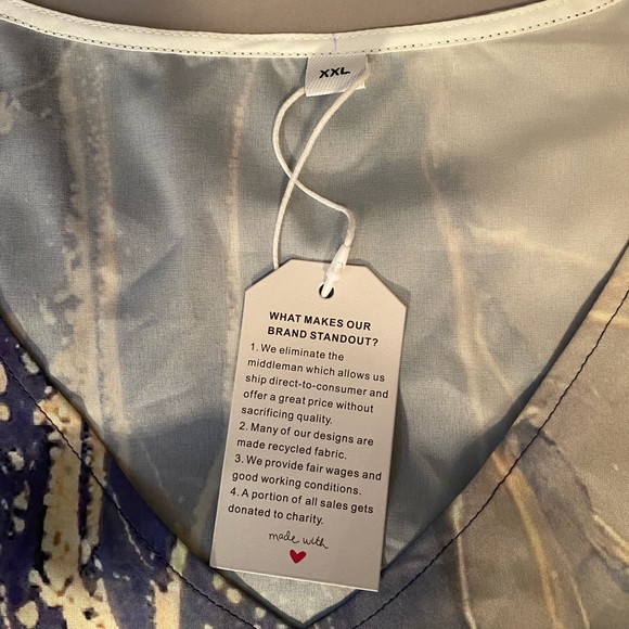 Lightweight dress xxl size pretty true to size nice ruffle sleeves - Picture 4 of 5